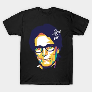 Steve Vai on WPAP Art Style T-Shirt